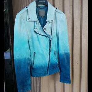 Signature Muubaa leather biker jacket, Sz 6
